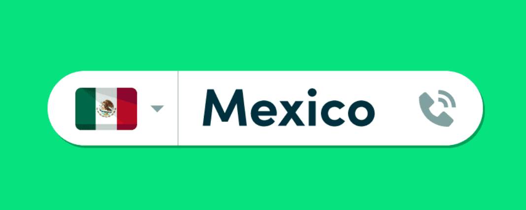 Steps to dial to Mexico from US