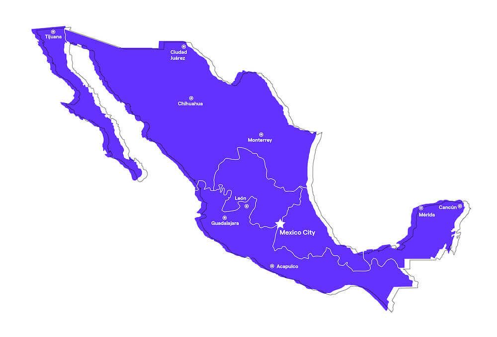 how to dial into Mexico from the US
